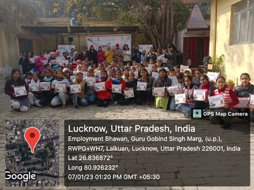 A Transformative Three-Day Self-Defense Workshop by SPEFL-SC at Government ITI Charbagh, (LUCKNOW) self  defense kit distribution images 1