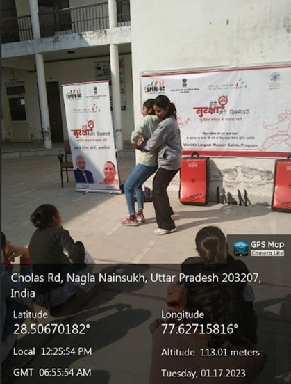 self defense training at ITI dadri day 2 image 1.1