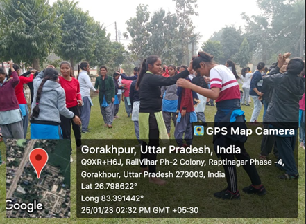 self defense training at ITI Chargwan and Barhalganj, Gorakhpur Day 3 image 1